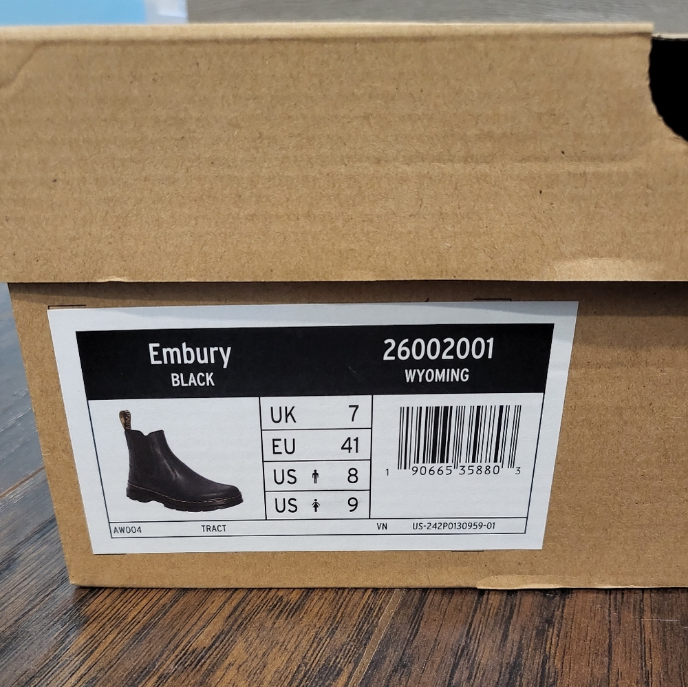 NWOT Embury Black Doc Marten's boots - Picture 2 of 6